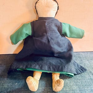Vintage 14 &quot;Ami-Puppe, Wachstuch-Gesicht