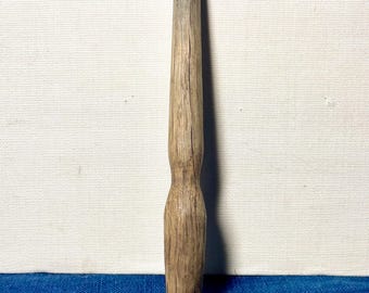 Antique Wooden Dibble, Dibbler, Country Treen, Seed Planter