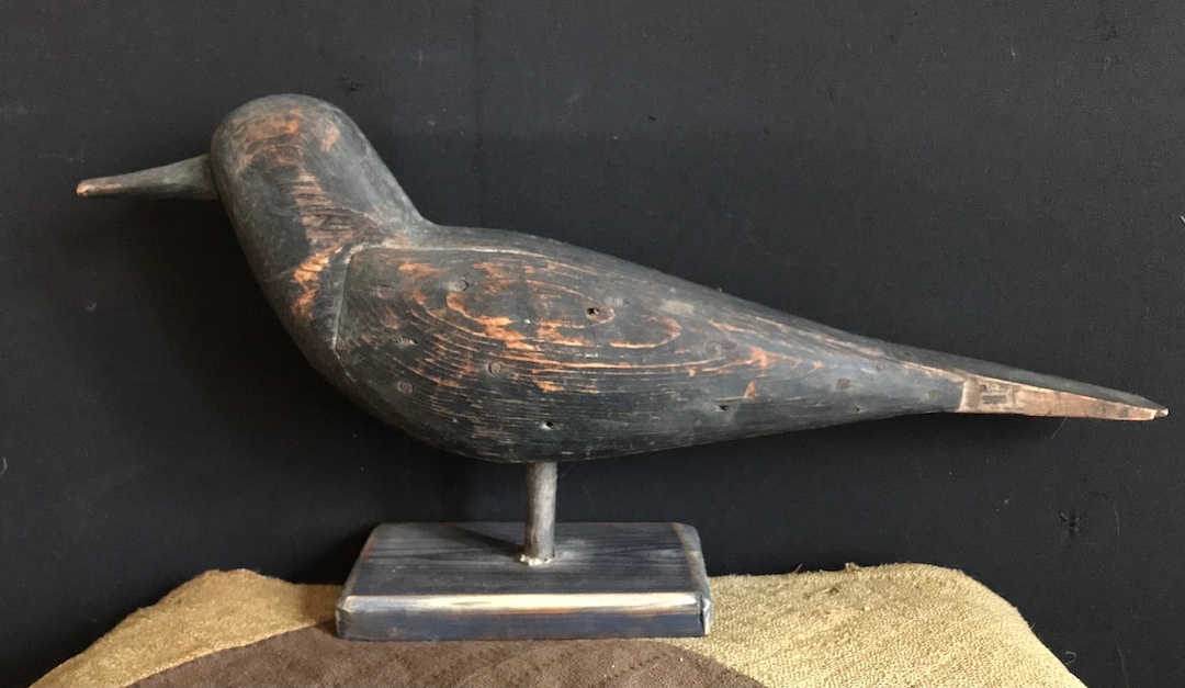 Antique Working Crow Decoy, American, C. 1920 Etsy