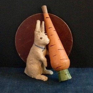Antique Novelty Carrot Easter Horn, German Noisemaker