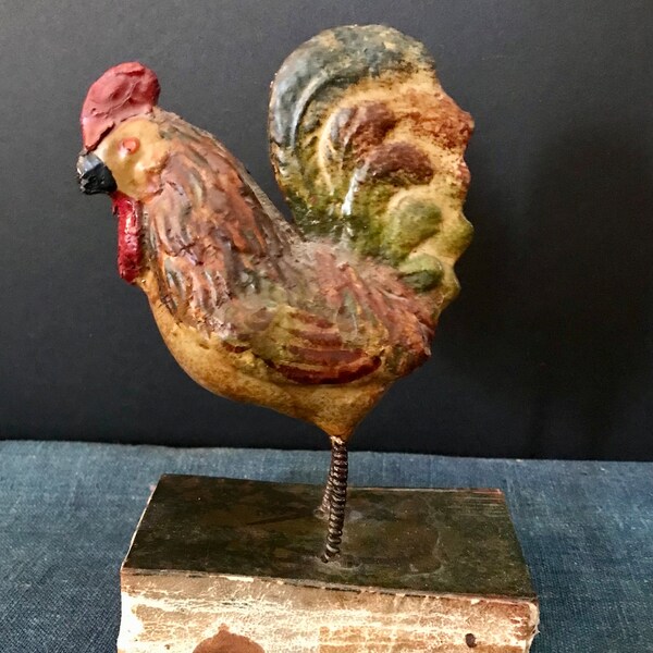 Antique Squeak Toy, Pipsqueak, Rooster