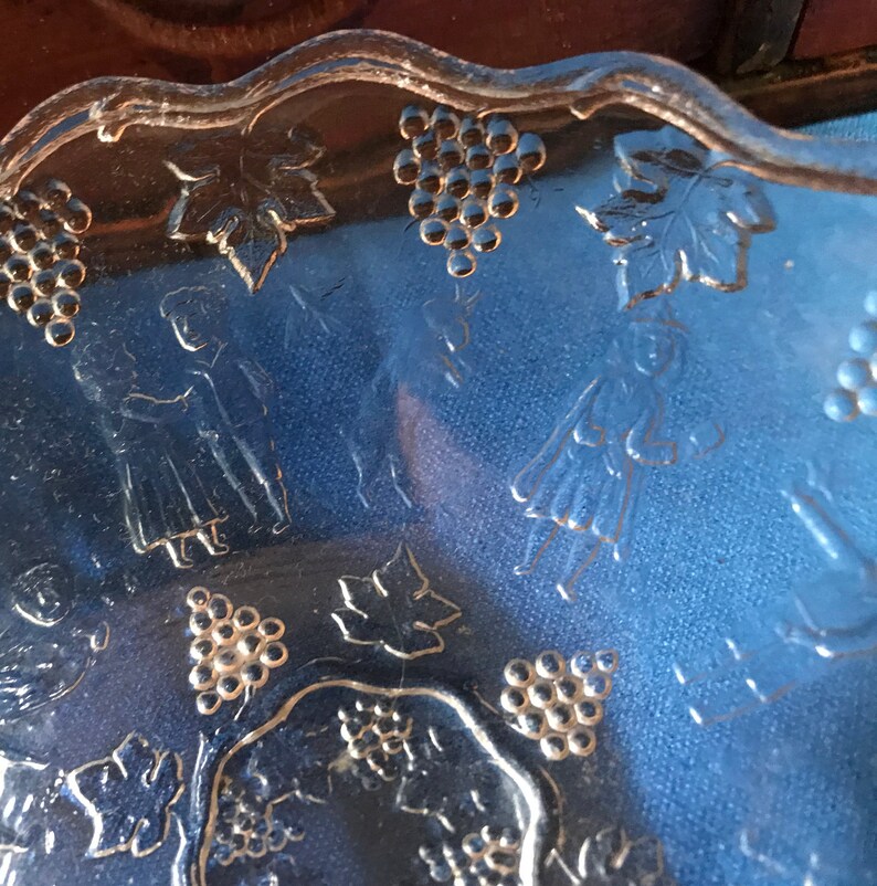 Antique Child's Pressed Glass Berry Bowl Set Nursery Etsy