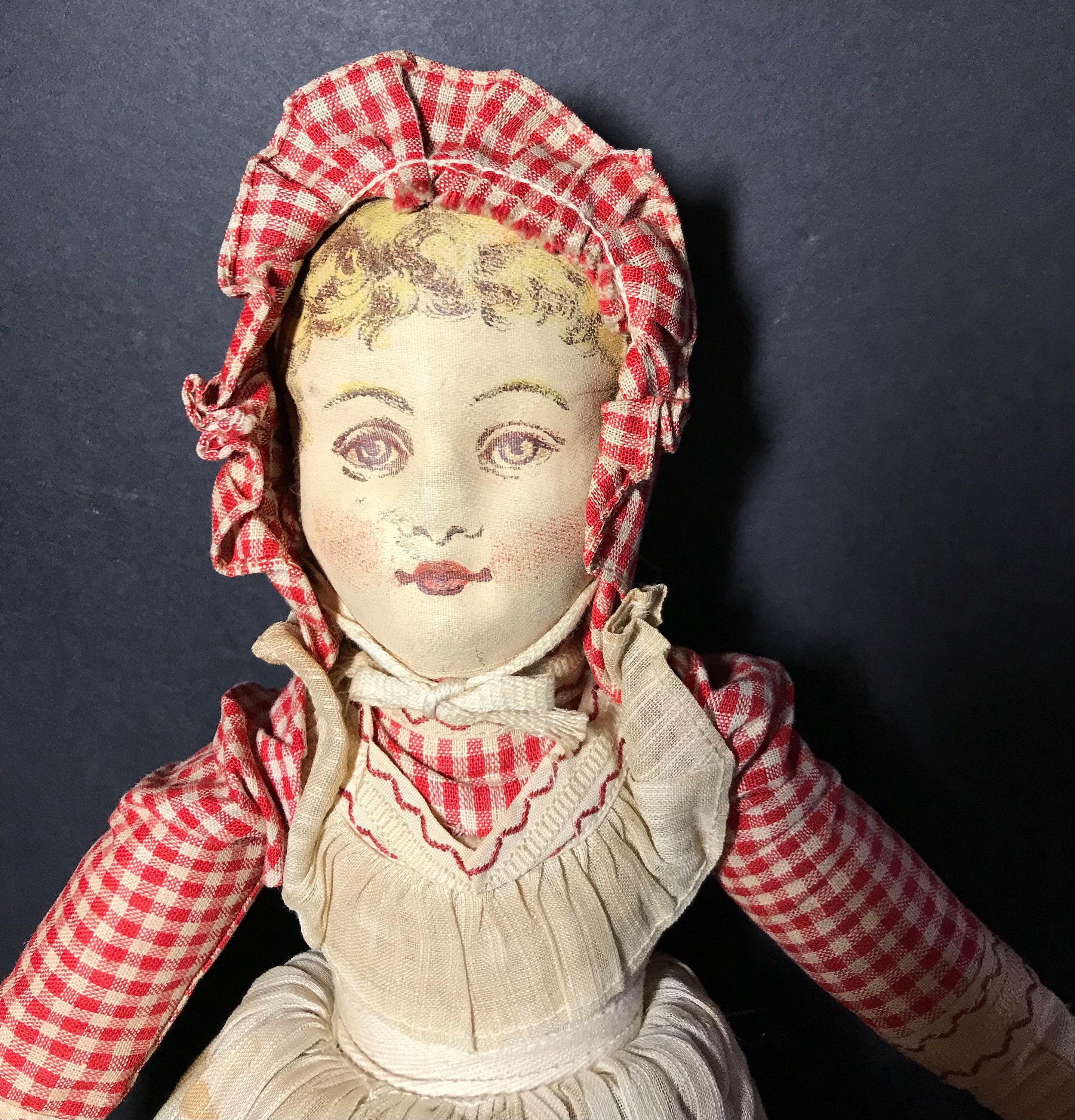 Antique Bruckner Topsy turvy Doll Babyland Rag Etsy India