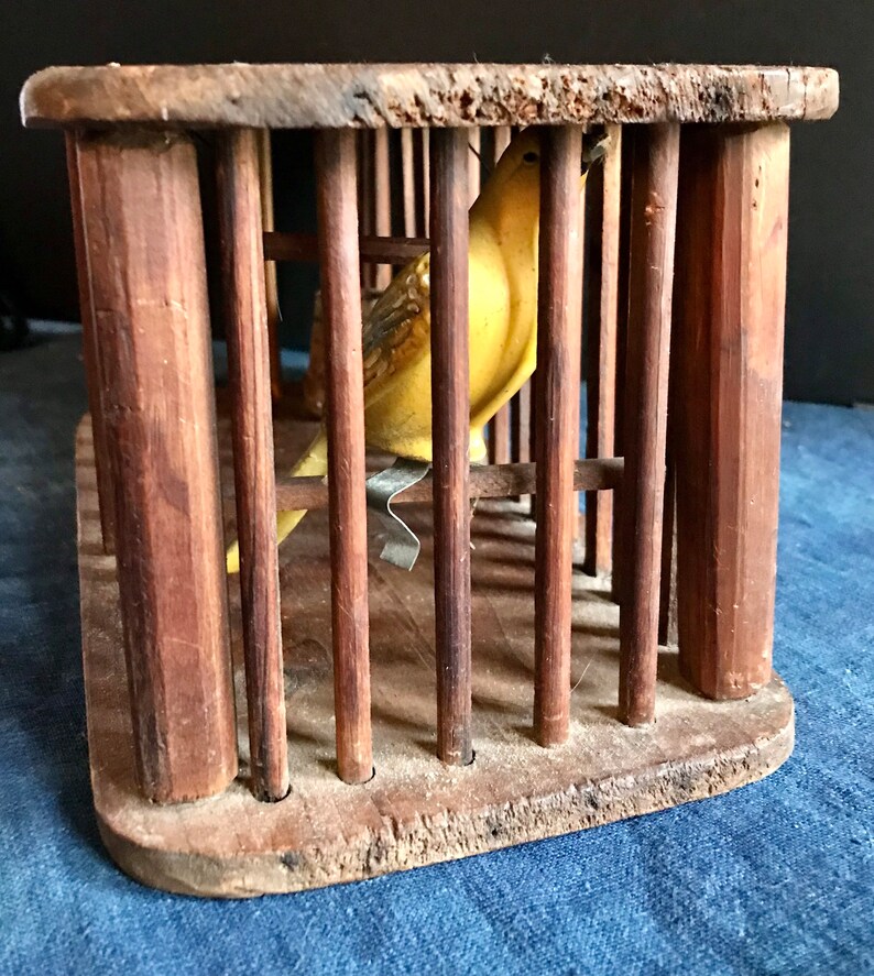 Antique American Bird Cage Pine Wood Primitive Etsy