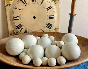 Antique Chattahoochee River Balls, Limestone Balls, Atlanta Water Works
