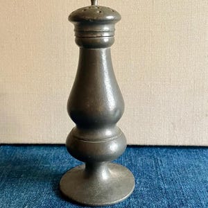 Antique Pewter Pepper Pot, Shaker