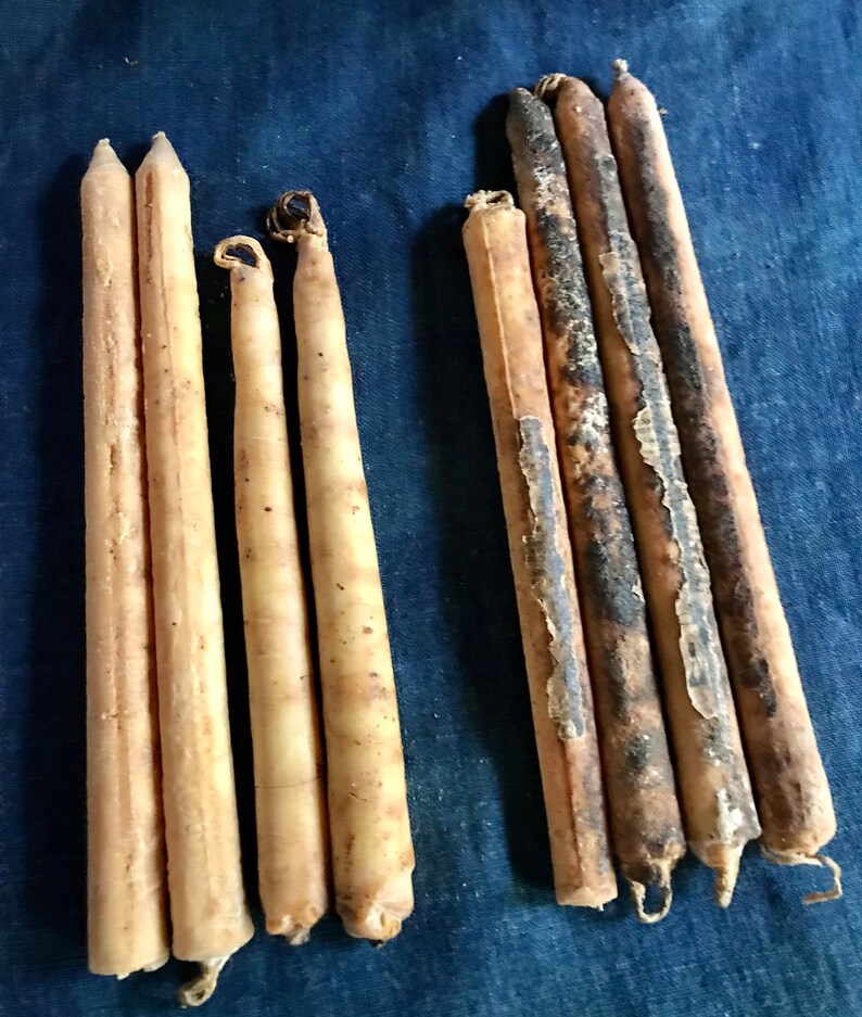 Antique Tallow Candles Sold Individually Etsy