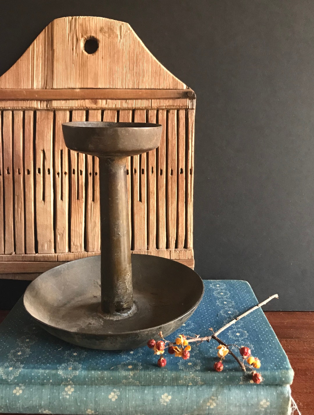 Antique Brass Ipswich Style Lamp, Lard Betty Lamp Etsy