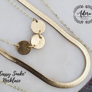 Sassy Snake Chain-She&#39;s the PERFECT layering chain! 14k gold filled Adorn Handcrafted by Merrilee Joy