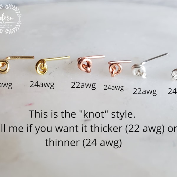 Nose rings, studs, hoops in Copper, Silver Tone, Gold Tone, Bronze Tone Nose Rings Swirl,Twisted, and Knot style for men and women