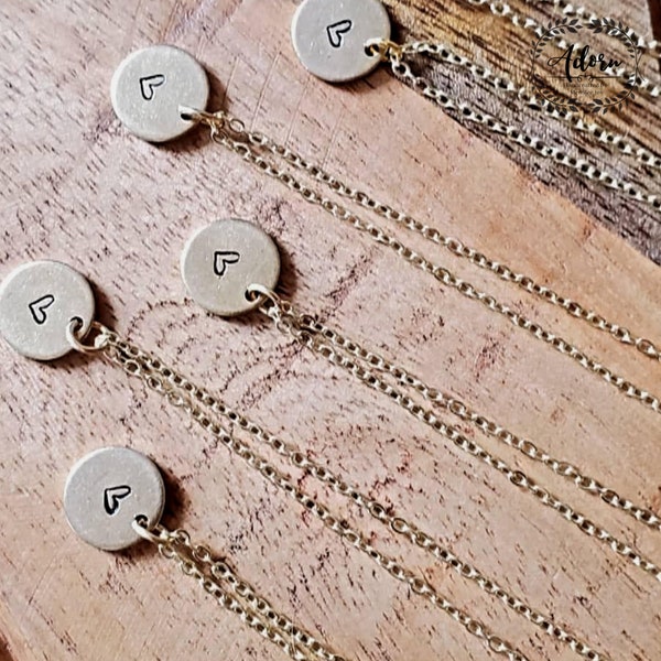 Stamped Necklace Etsy