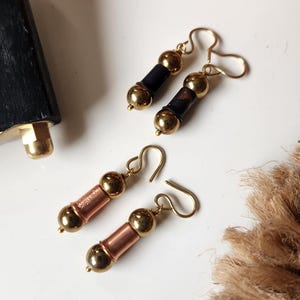 Conduit- Mixed Metal Earrings Adorn Handcrafted