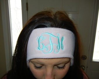 Monogrammed Ear Warmers