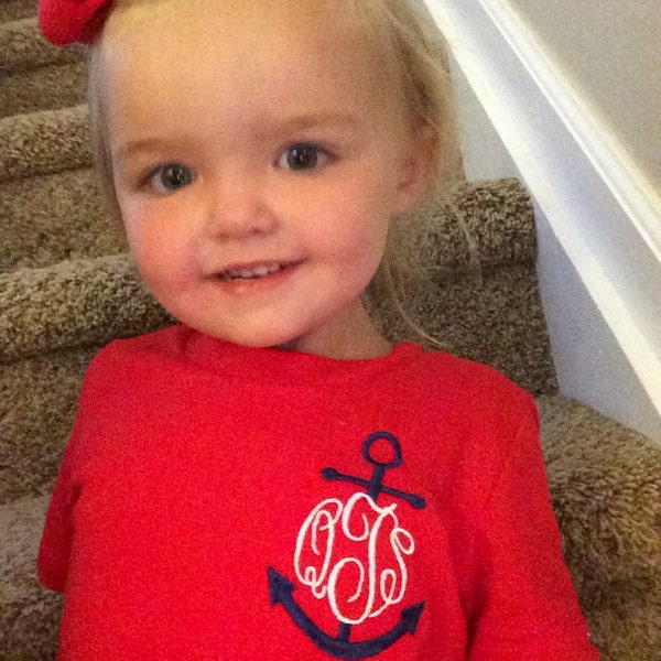 Monogrammed Anchor Infant/Toddler T Shirt