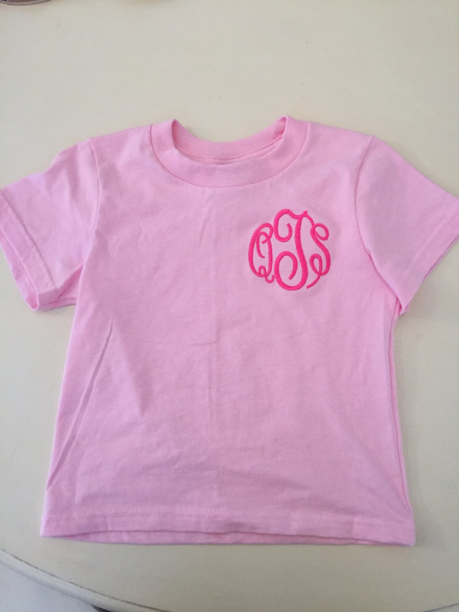Monogrammed Infant/toddler Tshirt - Etsy