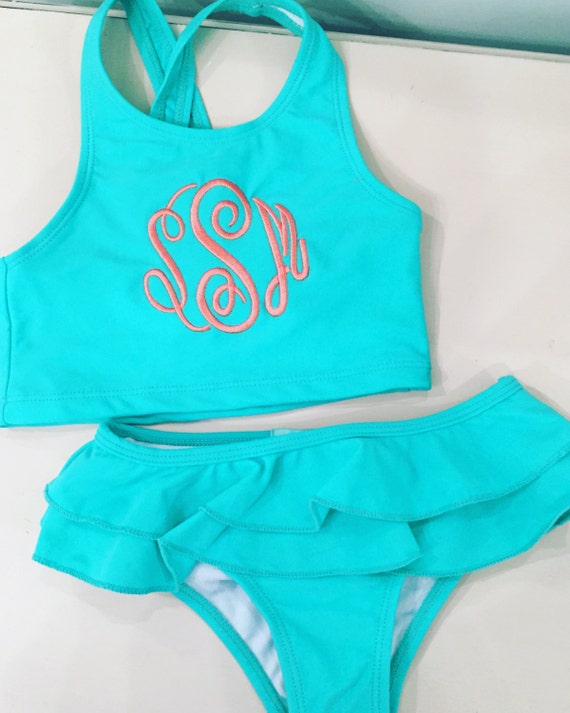 Items similar to Toddler Monogrammed Bathing Suit Swimsuit on Etsy