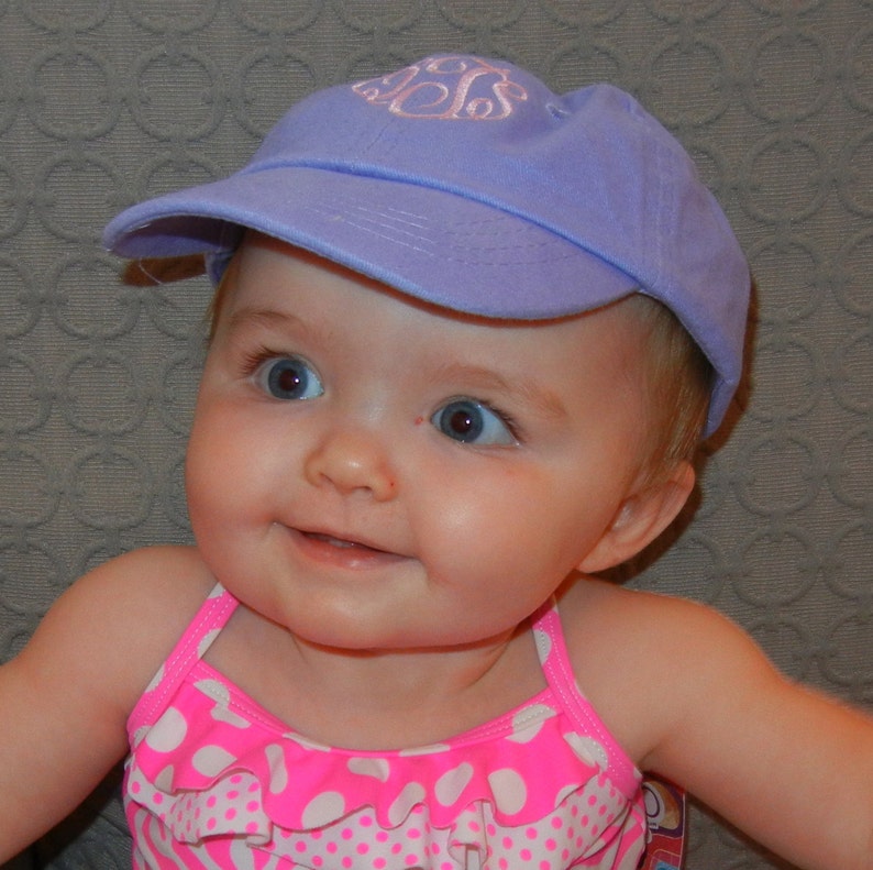 Monogrammed Infant/toddler Baseball Hat Etsy