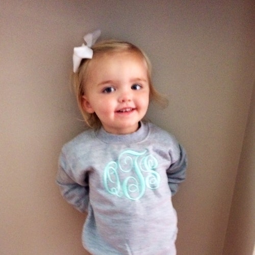 Monogrammed INFANT Sweatshirt - Etsy