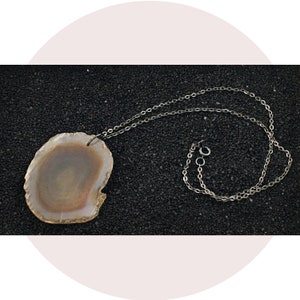 Natural Agate Pendant #3