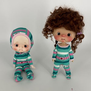 Pyjamas overalls for Qbaby bjd dolls