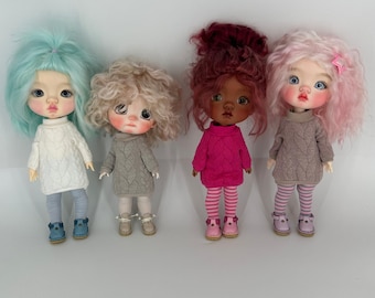 Mix & Match Outfits – Sweaters and Tights for Qbaby on Qianqian/Koki/Small fat sheep Body
