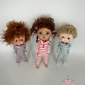 Pyjamas overalls for Qbaby bjd dolls