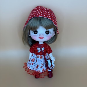 Custom BJD Doll – Mengmeng on Small Fat Sheep Body | 23 cm | Full Set | Free Shipping