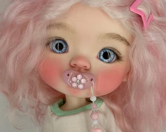 Colorful Pacifier Chains for BJD Dolls – 5 New Unique Handmade Pieces