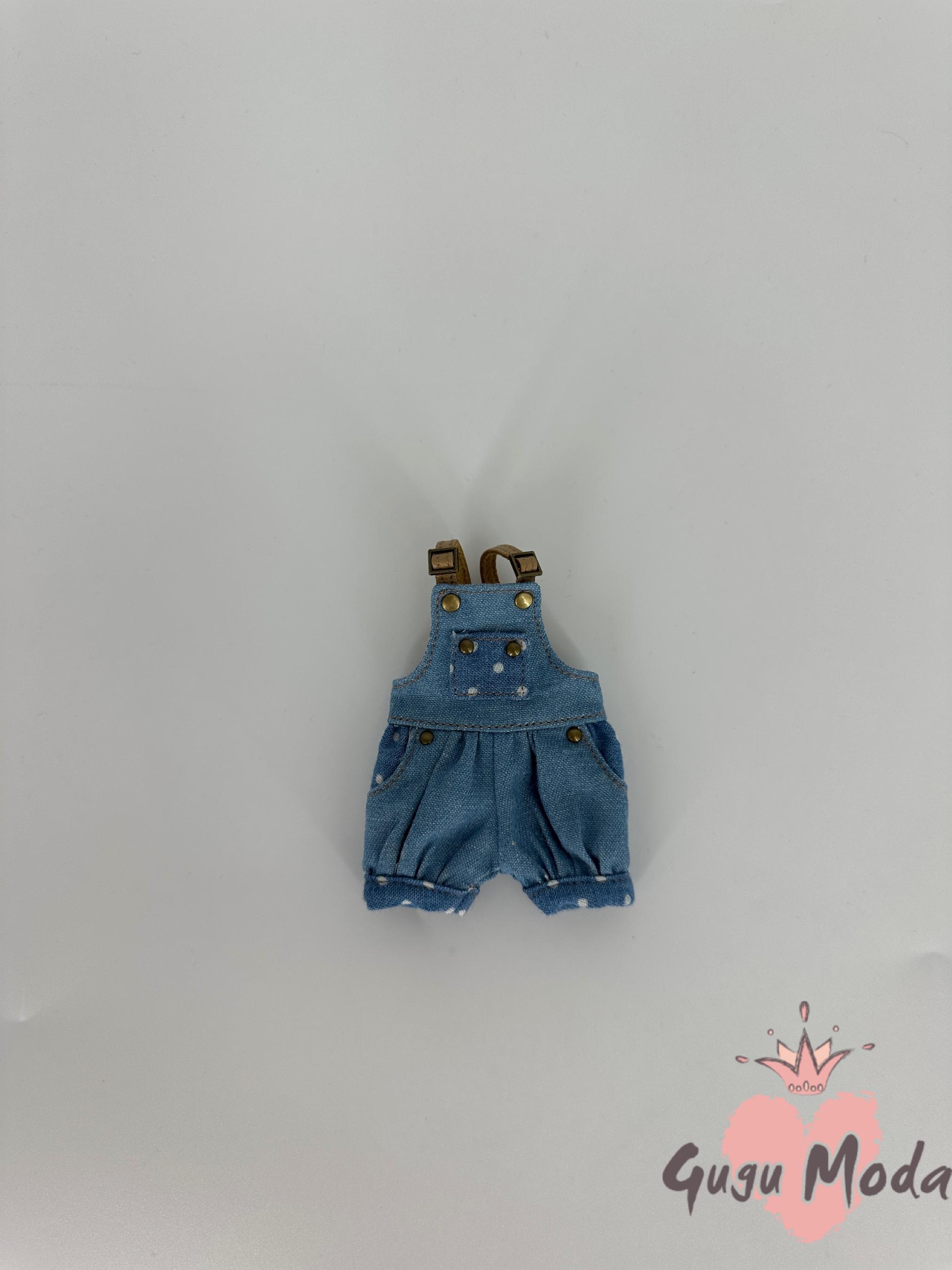 ミディブライスオーバーオール – 3スタイル – 20cmドール用デニム服