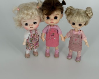 Stodoll/Ob11/Mini Qbaby clothes. Combine your own set choosing t-shirt, socks, overalls