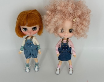 Mono Middie Blythe – 3 estilos – Ropa vaquera para muñecas de 20 cm – Ropa BJD hecha a mano