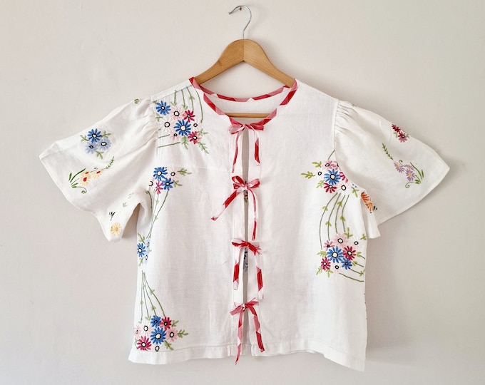 Black Linen Blouse With 