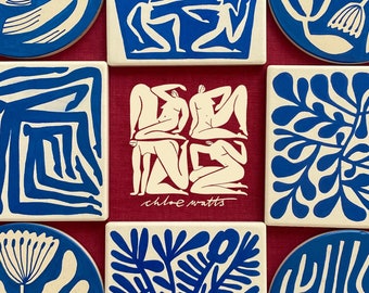 Handpainted Ceramic Coaster