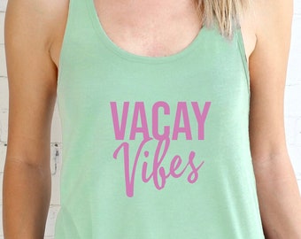 VACAY Vibes Women's Ideal Racerback Tank | Next Level