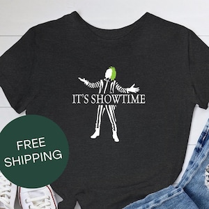 It's Showtime Beetlejuice Tshirt | Bella+Canvas 3001 Unisex Jersey Short Sleeve Tee | Movie Quotes | Halloween | FREE Shipping