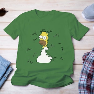 Homer Simpson meme T-shirt , Simpsons t-shirt , Homer Simpson hiding in a bush,  Simpsons meme merch, Simpsons fan apparel, FREE Shipping