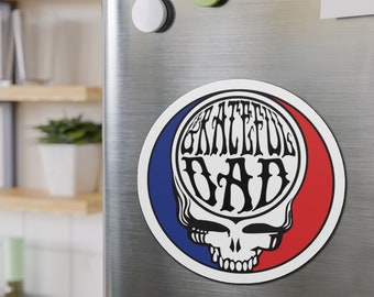 Grateful Dad Steal Your Face Die-Cut Magnets, Father's Day Gift, Grateful Dead