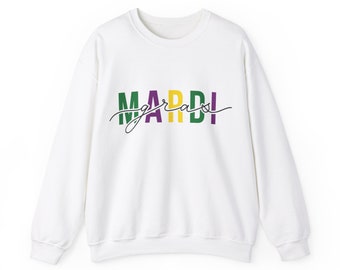 Mardi Gras Sweatshirt | Men & Women's Sweatshirts | Mardi Gras | Party | Fat Tuesday Gift | NOLA | Saints | FREE SHIPPING