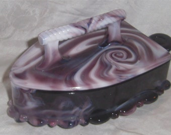 IMPERIAL GLASS COMPANY – Purple Slag Covered Iron -