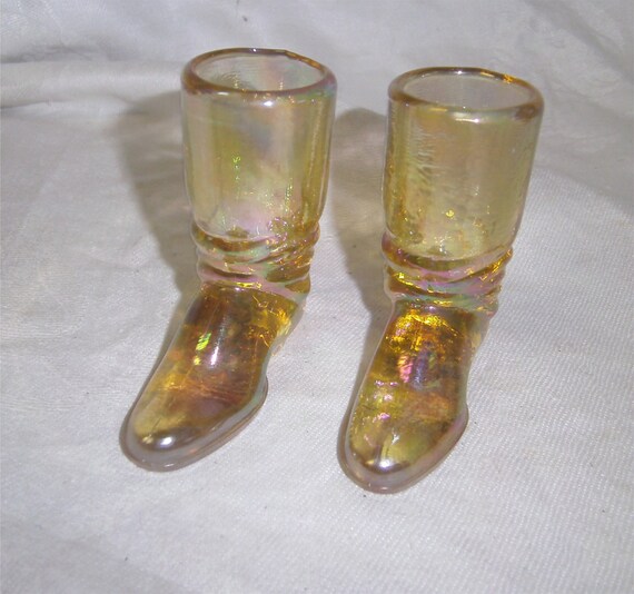 gold carnival boots