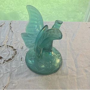 Fenton Glass Butterfly Green - Etsy