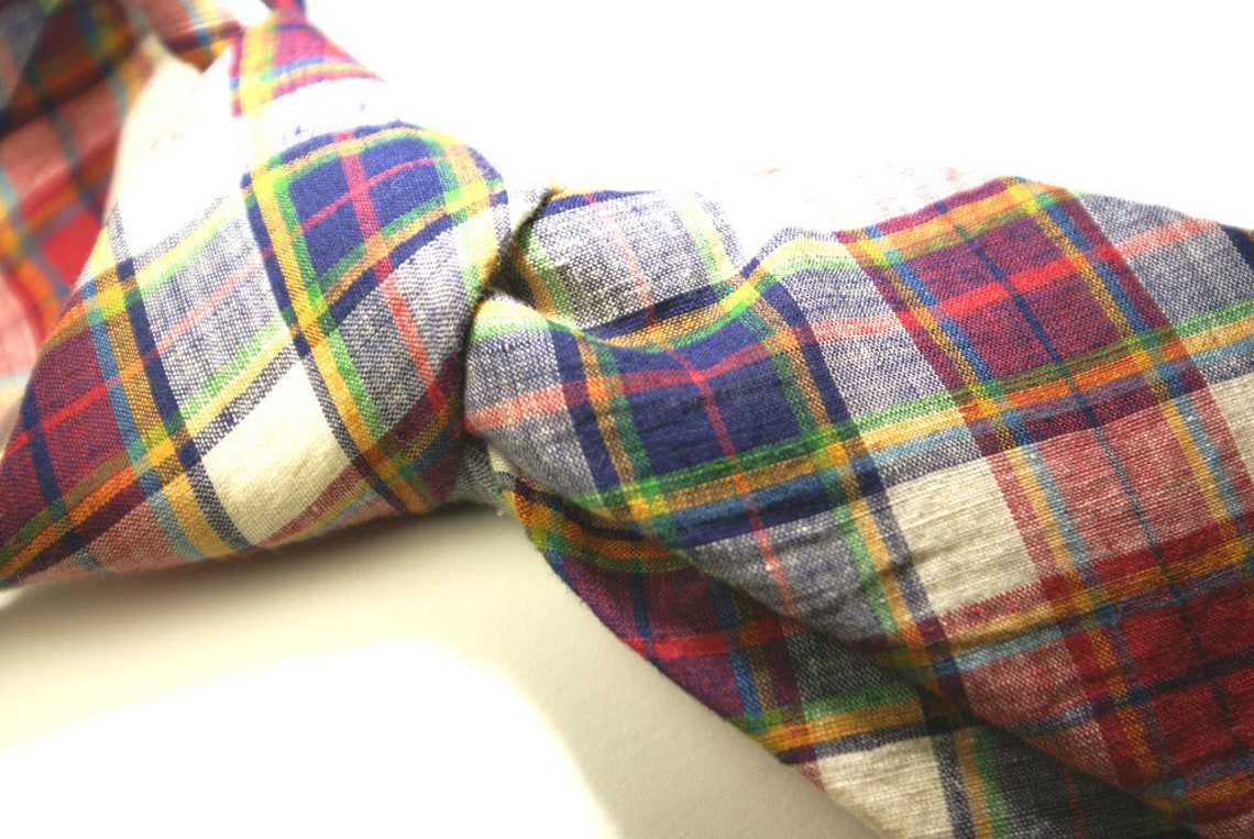 Preppy Boston Traders beautiful cotton madras in raspberry