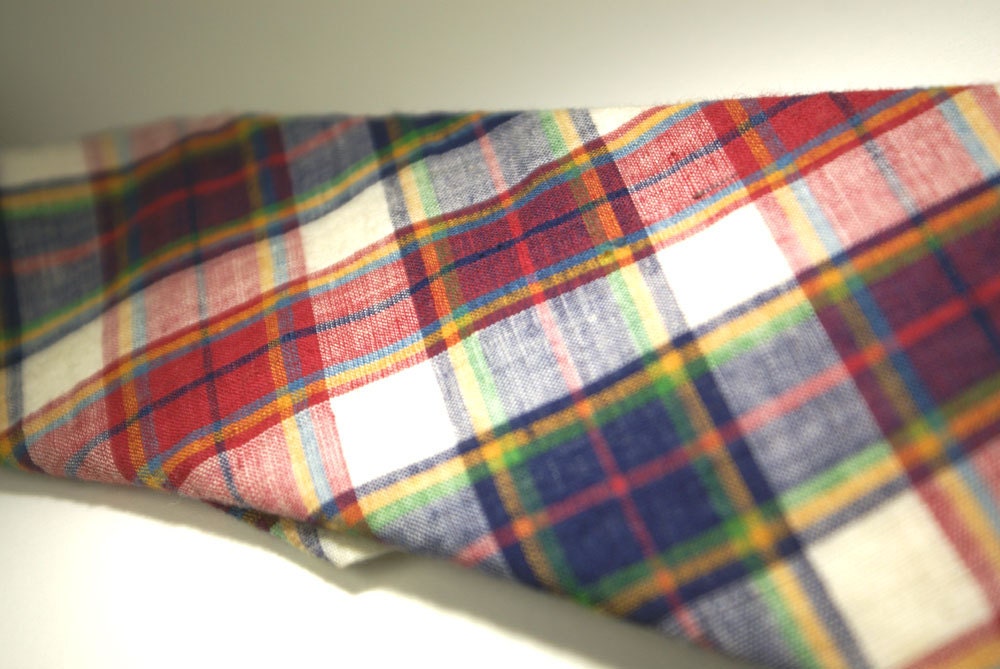 Preppy Boston Traders beautiful cotton madras in raspberry