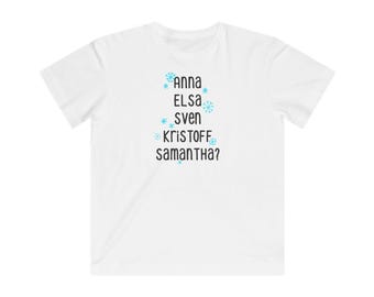 Kids Frozen Tee | Anna Elsa Olaf Snowflake Shirt | Disney Lover Gift | Funny Frozen Shirt
