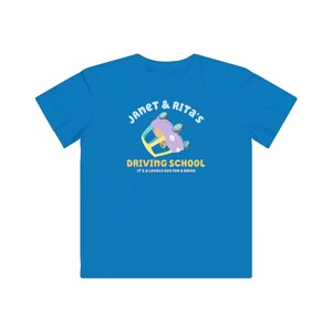 Kids Janet & Rita's Driving School Tee | Bluey and Bingo | The Grannies | Kids Cartoon T-Shirt | Children's Graphic Tee