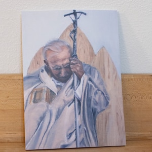 Heiliger Pope Johannes Paul II Journal, Bibel Journal, JPII, A5 gefüttertes Notizbuch