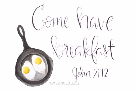 Come, have breakfast: Giclee Print