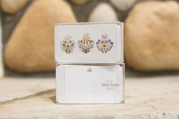 Holy Family Hearts Mini Notes—Set of 50