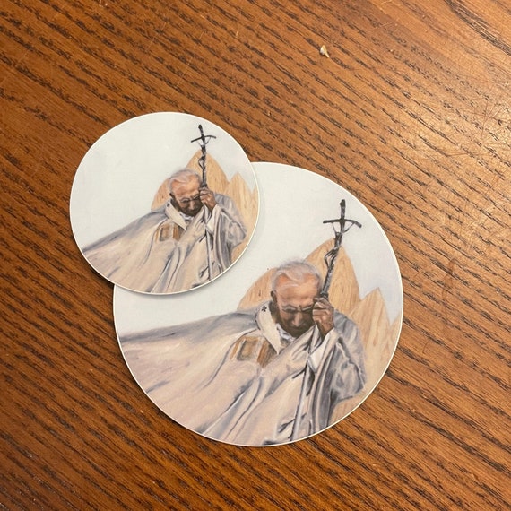St. JPII 2" Sticker
