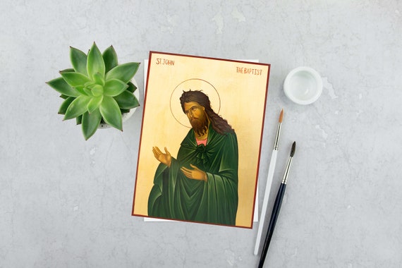 Saint John the Baptist Icon: Giclee Print